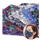 CraftsFabrics 6Pcs/Set Vintage Bohemian Ethnic Style Cashew Flower Printed Quilting Cotton Poplin Fabric For DIY Mask Home Decor